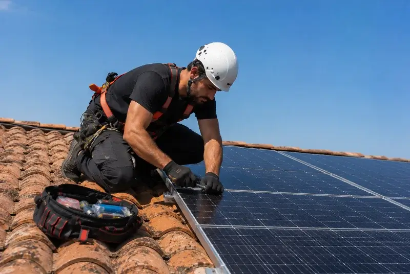 Maintenance et monitoring de panneaux solaires à Chanteloup-les-Bois